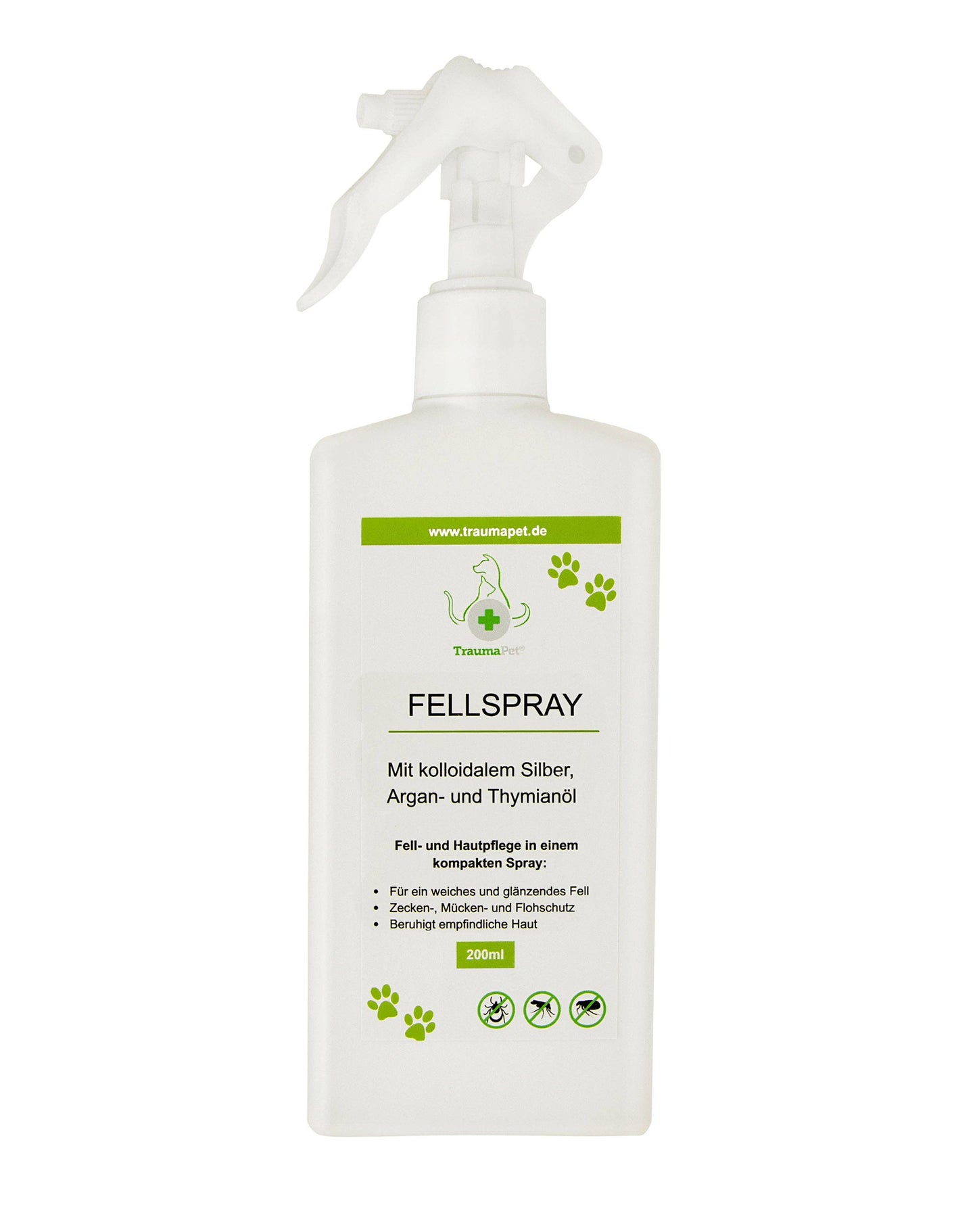TraumaPet Fellspray Zecken-, Mücken- und Flohschutzmittel | Für Tiere
