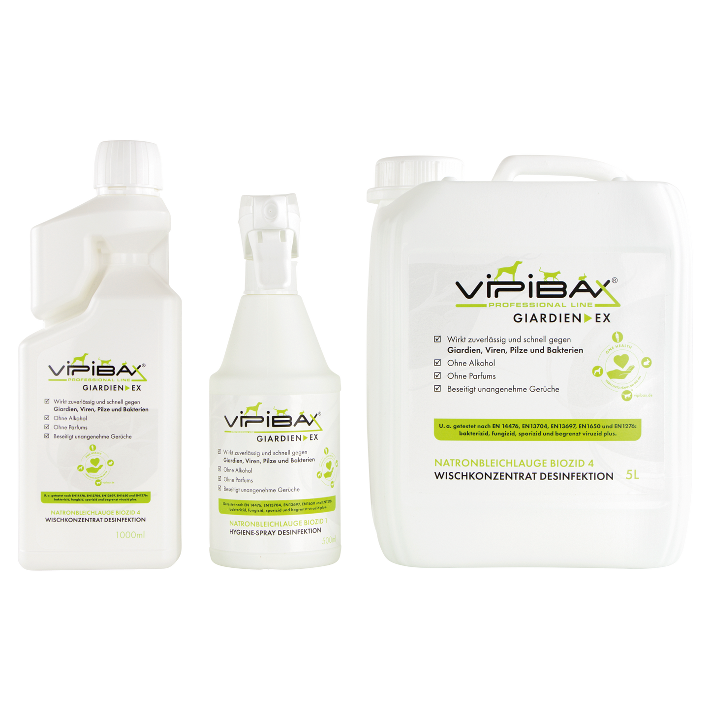 ViPiBaX Giardien EX® Hygiene-Spray Professional Line Natronbleichlauge Biozid 1