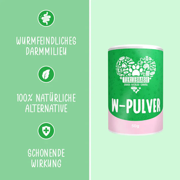 Tierliebhaber W-Pulver für Hunde 50g