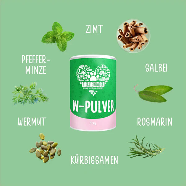 Tierliebhaber W-Pulver für Hunde 50g