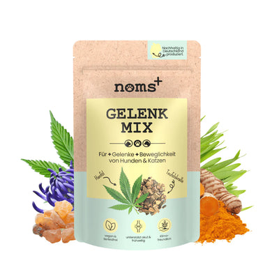 noms+ Gelenkmix für Hunde und Katzen mit Teufelskralle, Kurkuma & Glucosamin (150g)
