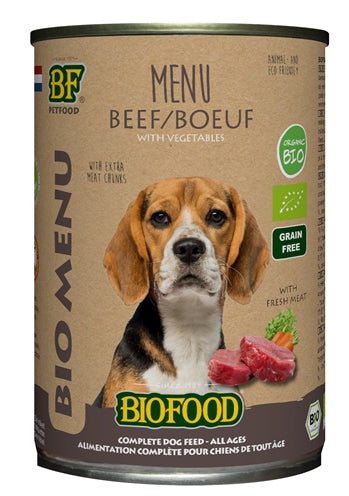 Biofoodbio-Hundefleisch Menü-Dose 12X400 GR