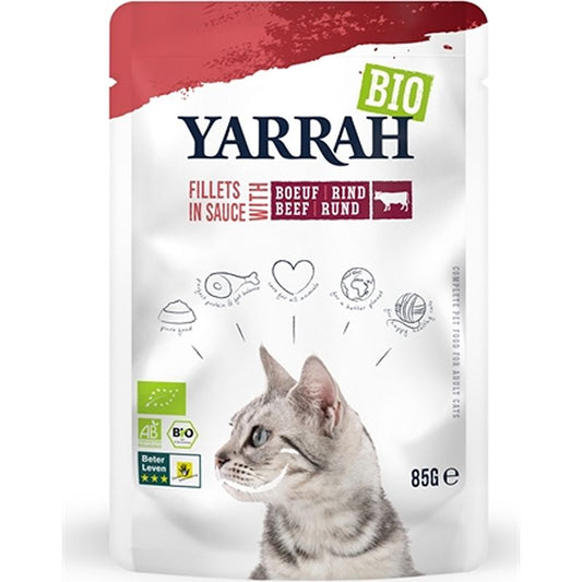 Yarrah Bio-Filets Mit Rindfleisch In Sauce 14X85 GR