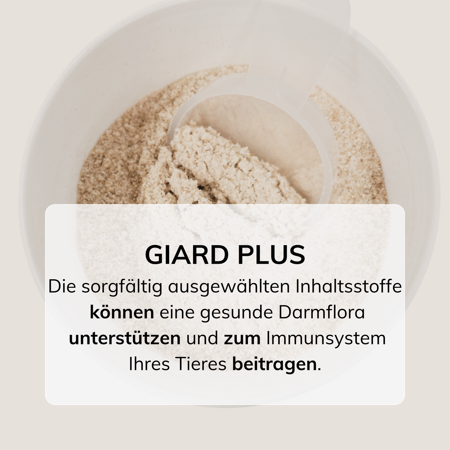 Giard Plus Ergänzungsfutter gegen Giardien – Unterstützt die Behandlung von Hunden & Katzen 140g