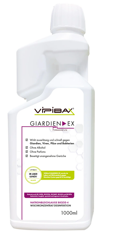 ViPiBaX Giardien EX® Wischkonzentrat Professional Line Natronbleichlauge Biozid 4