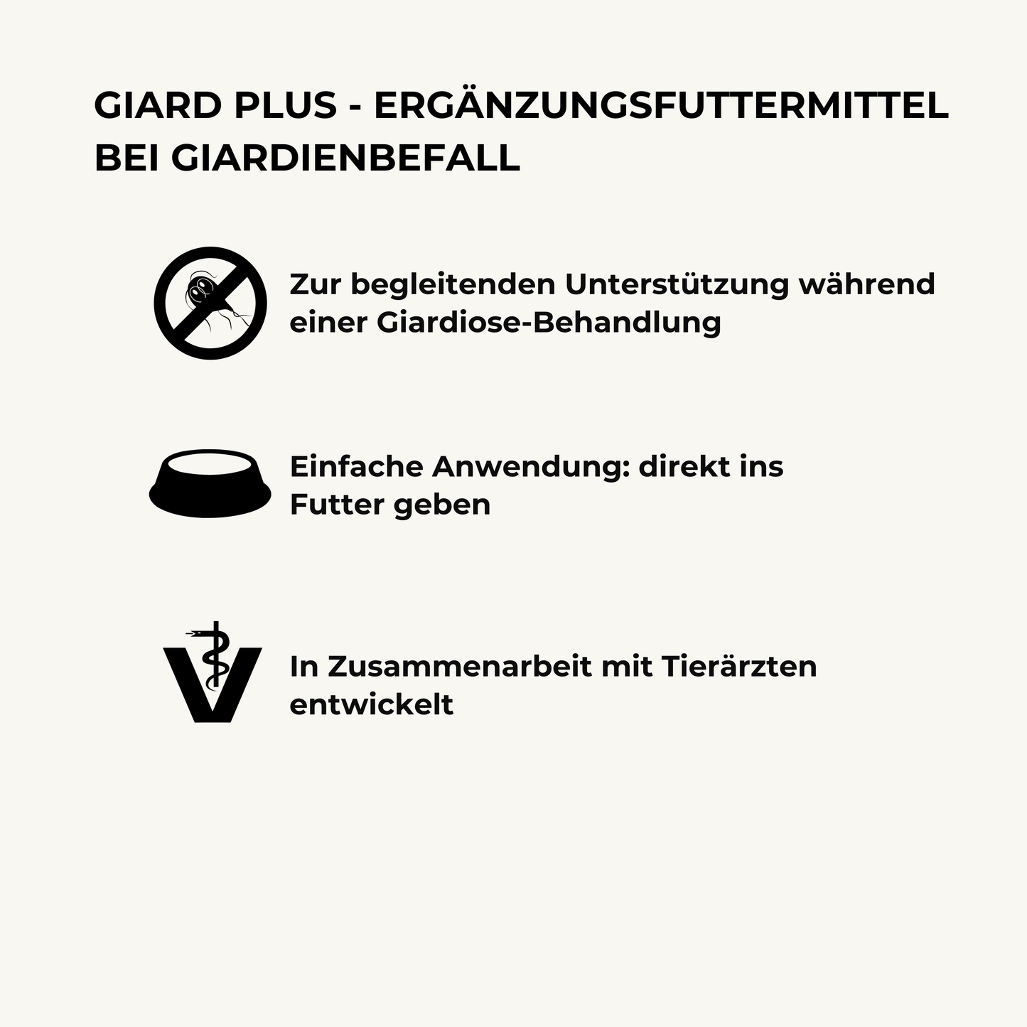 Giard Plus Ergänzungsfutter gegen Giardien – für Hunden & Katzen 140g I MHD 12/25