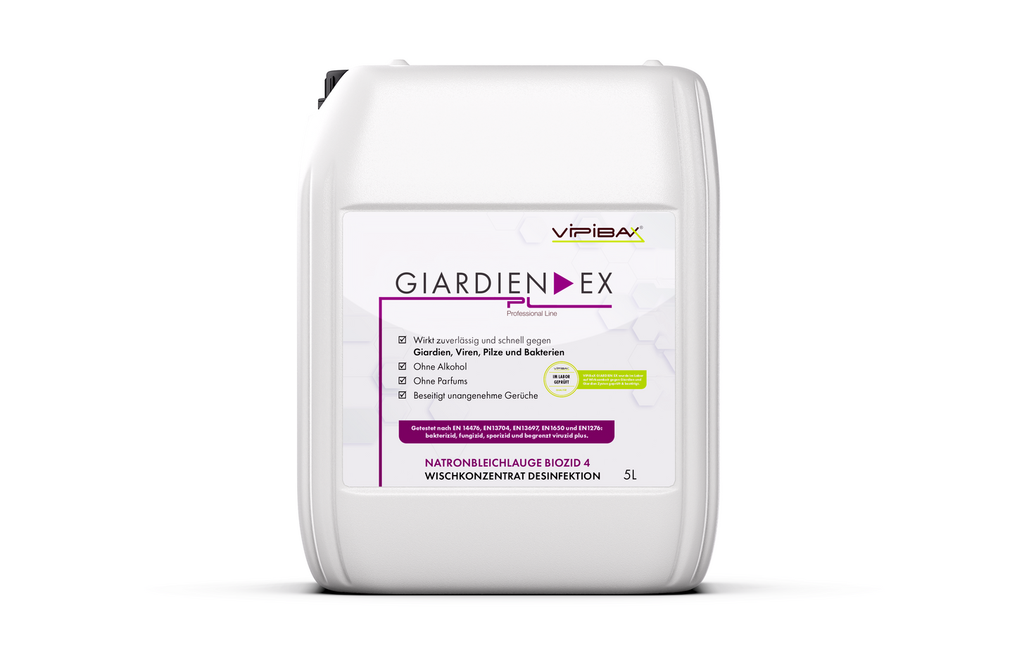 ViPiBaX Giardien EX® Wischkonzentrat Professional Line Natronbleichlauge Biozid 4