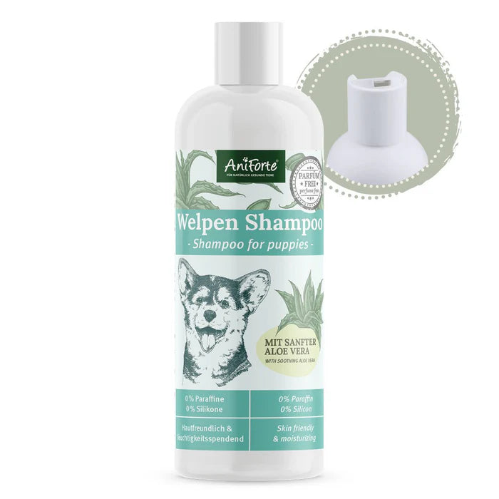 Aloe Vera Shampoo für Hunde – Milder, ph-hautneutraler Reiniger für glänzendes und kämmbares Fell ohne Silikone oder Paraffine.
