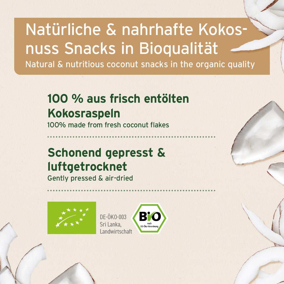 AniForte® BIO Kokosnuss Sticks 500 g