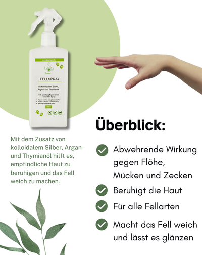 TraumaPet Fellspray Zecken-, Mücken- und Flohschutzmittel | Für Tiere