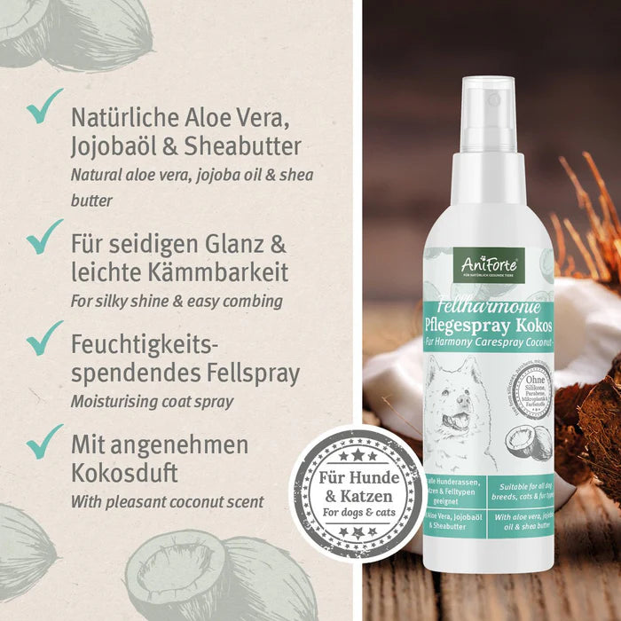 AniForte® Fellharmonie Pflegespray Kokos - 200 ml