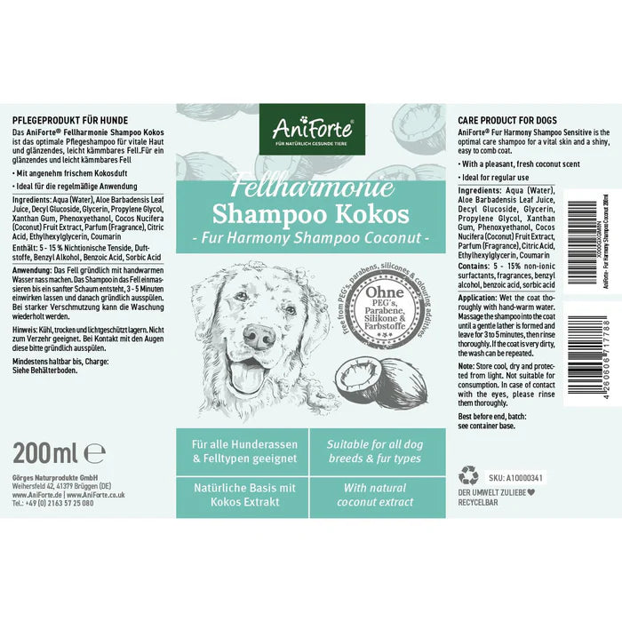 AniForte® Fellharmonie Shampoo Kokos - 200 ml