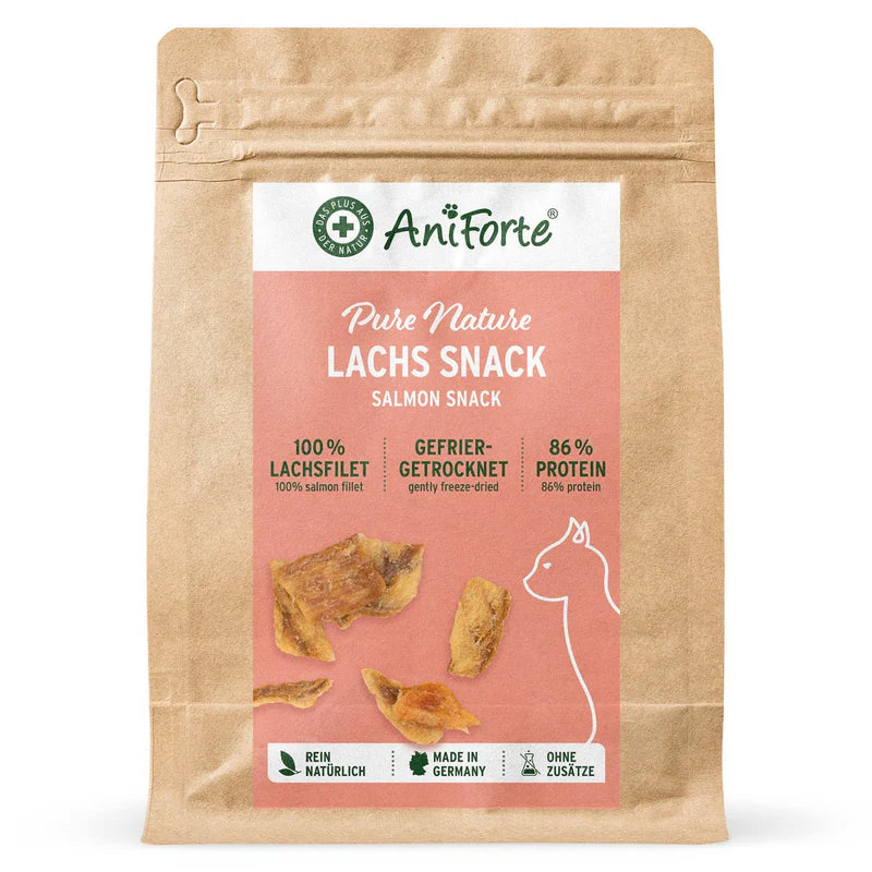 AniForte® Lachs Snack 100% Lachsfilet für Katzen