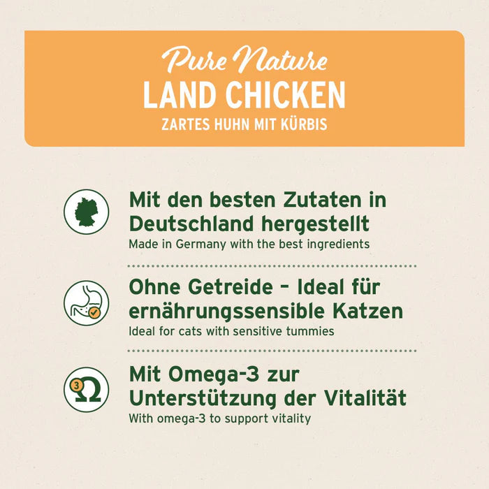 AniForte® Nassfutter Land Chicken – Zartes Huhn mit Kürbis 6x