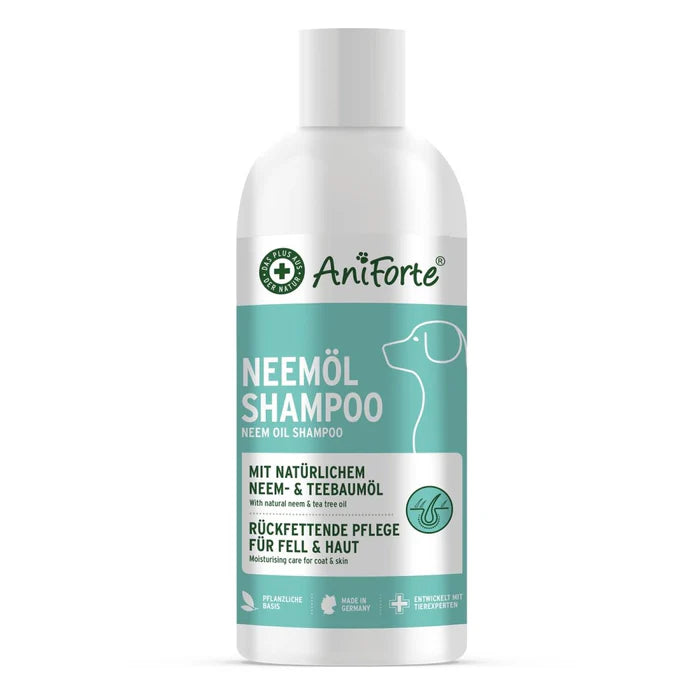 AniForte® Neemöl Shampoo Mit ätherischem Teebaumöl - ideal bei Juckreiz 500ml