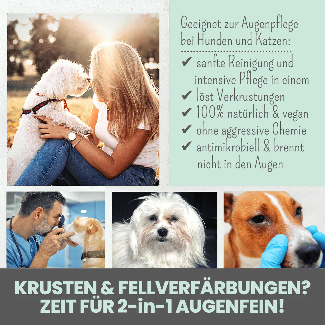 noms+ 2-in-1 Augenfein – Natürlicher Augenreiniger mit Aloe Vera &amp; Kokosöl