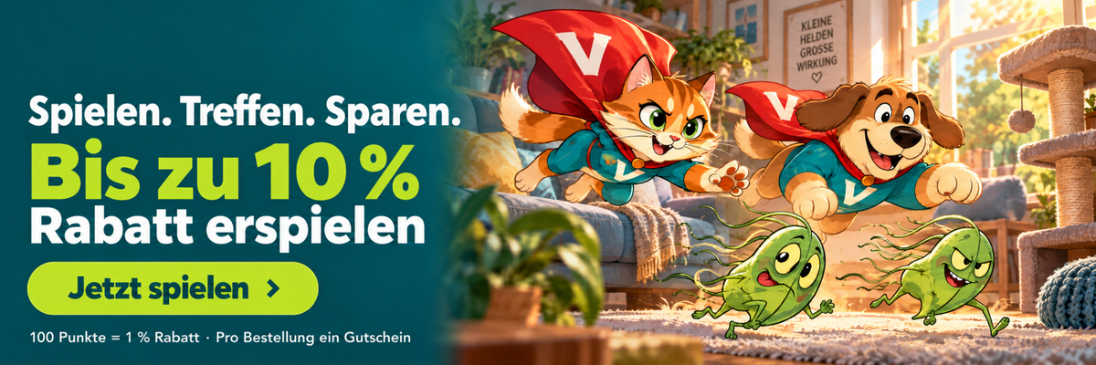 ViPiBaX Giardien-Jagd – bis zu 10 % Rabatt erspielen und Gutschein erhalten