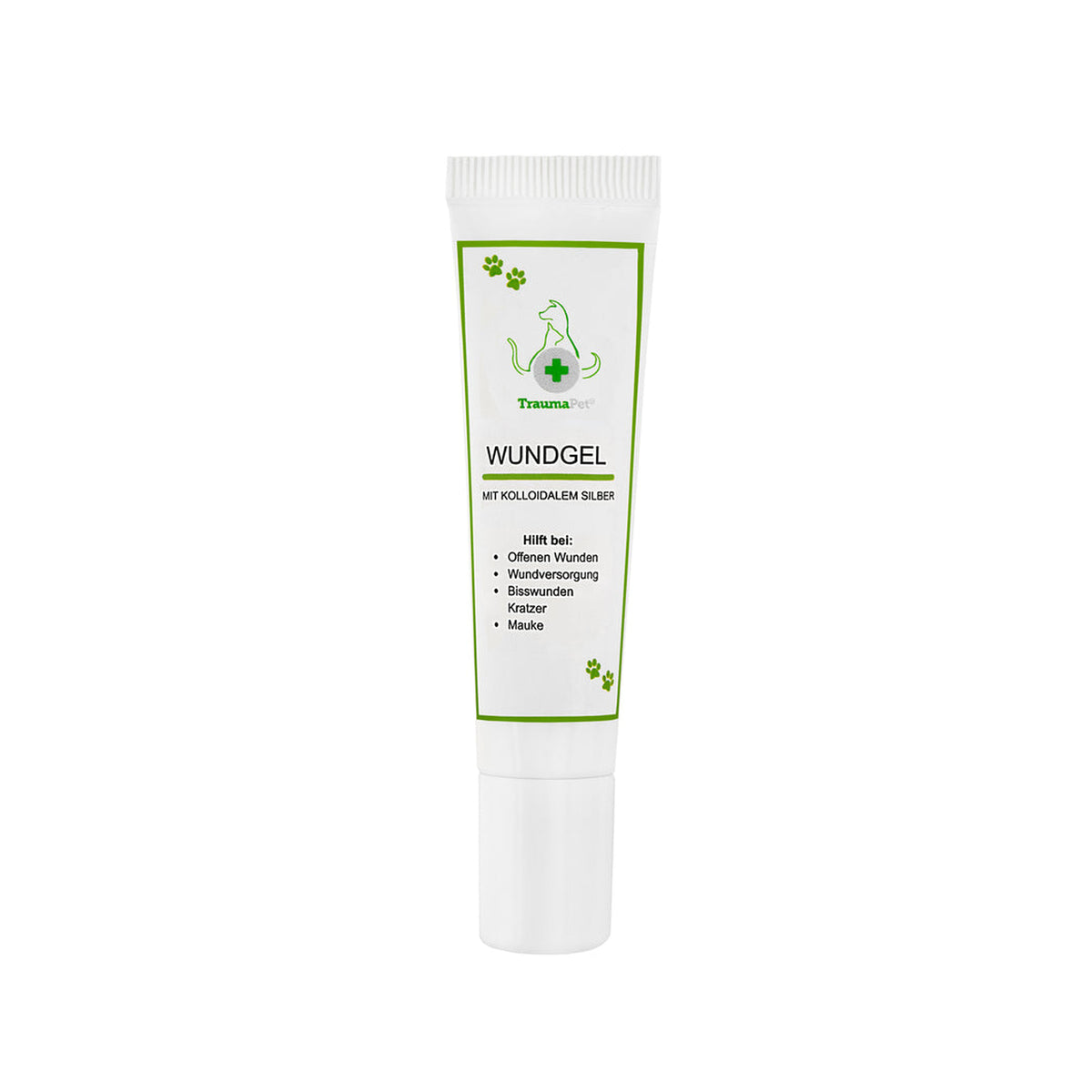 TraumaPet Wundgel – Produktansicht der Tube