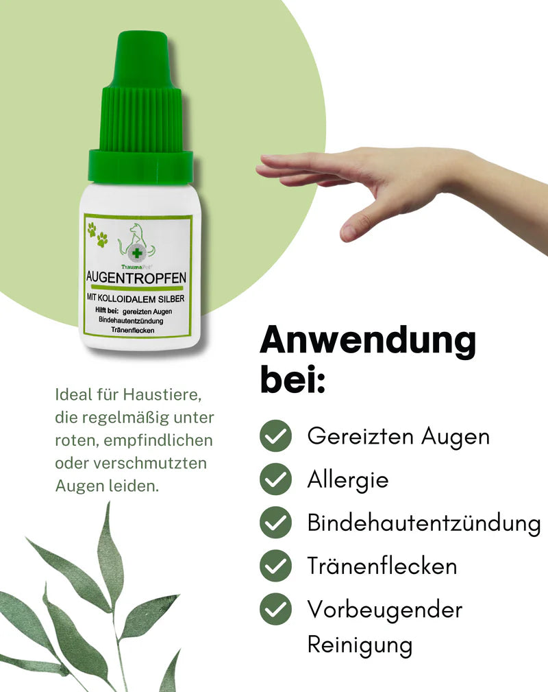 TraumaPet Augentropfen mit kolloidalem Silber für Tiere 10ml