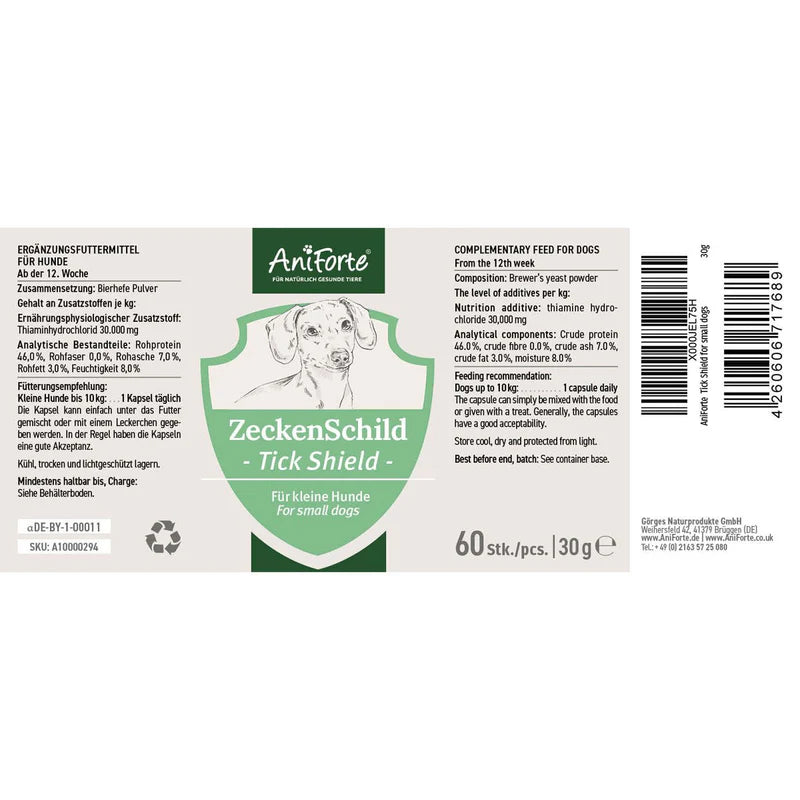 Zeckenschutz von innen – AniForte® ZeckenSchild Kapseln mit natürlichen Inhaltsstoffen